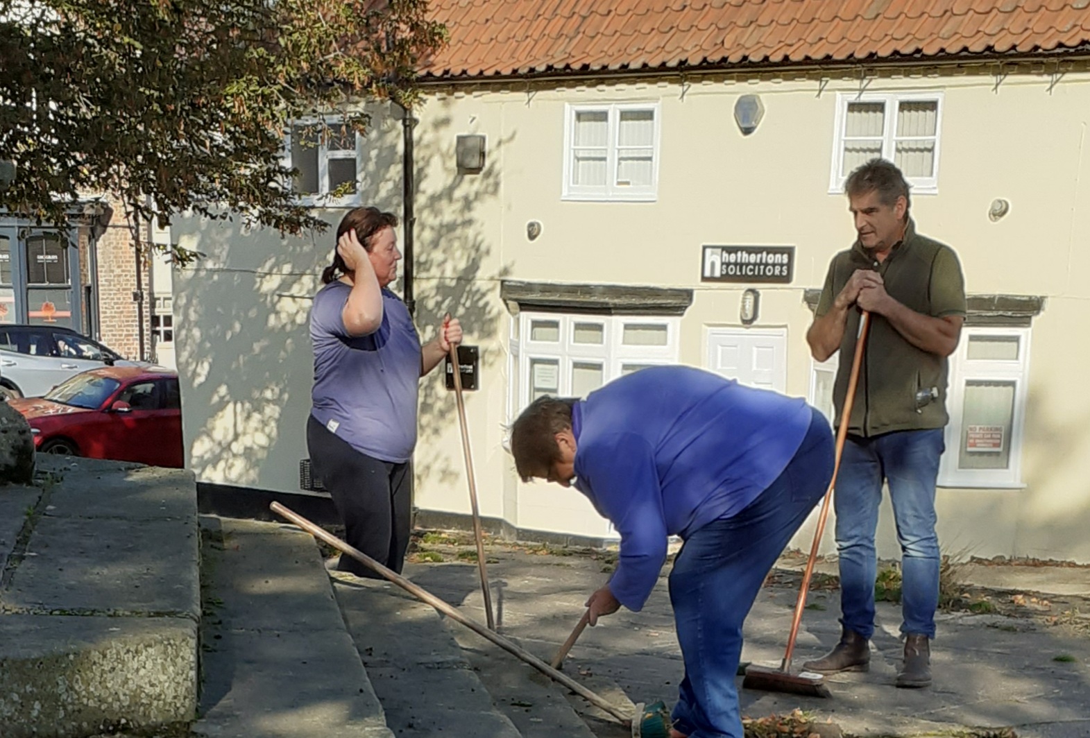 Looking after the Fountain area.